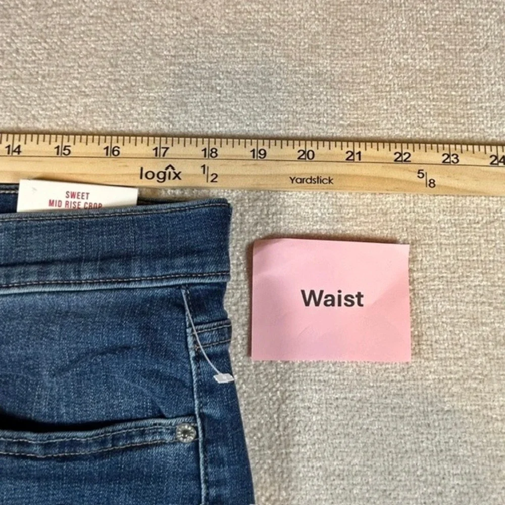 NWT Lucky Brand Women's Sweet Mid Rise Crop Denim Jeans 14/32 $99